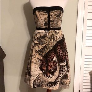 Anthropologie Dress with gorgeous Cheetah